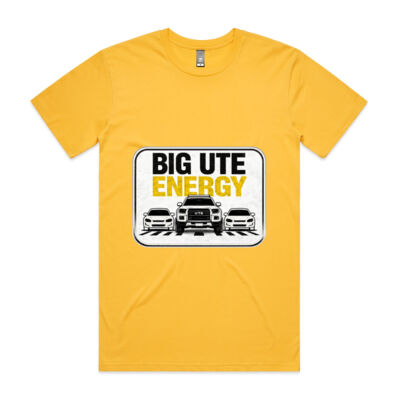 Big Ute Energy - White Background - Men's Tee Thumbnail
