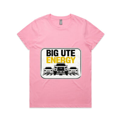 Big Ute Energy - White Background - Women's Tee Thumbnail